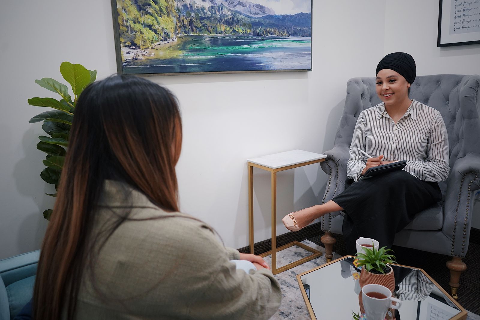 Agent and lender reviewing a pre approval letter together